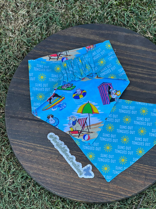 *PREORDER* Suns out tongues out bandana - dog days of summer collection